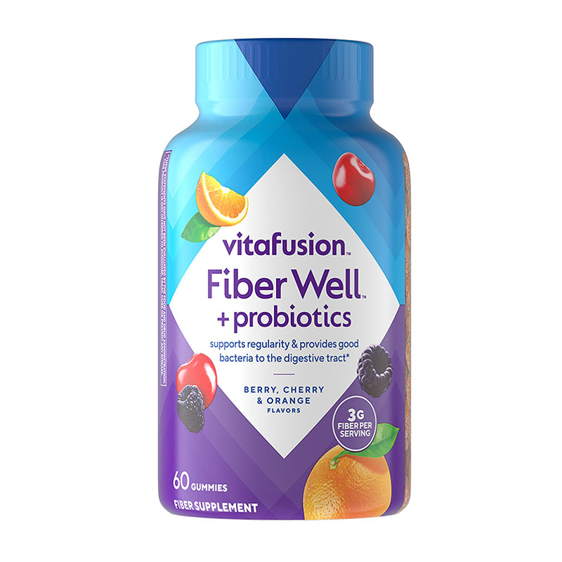 vitafusion™ Fiber Well™ Plus Probiotic Gummy Vitamin.
