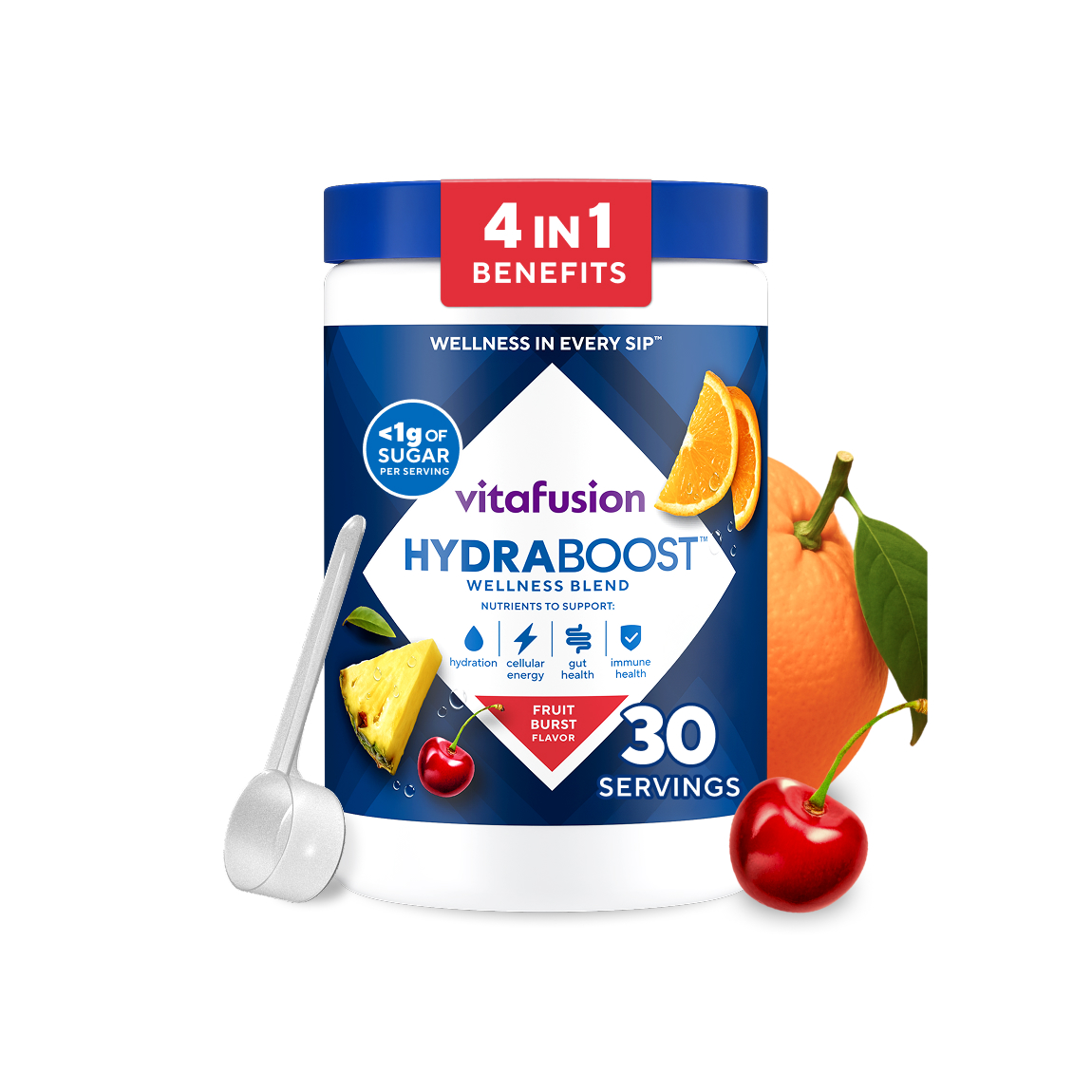 Hydraboost Fruit Burst Wellness Blend.