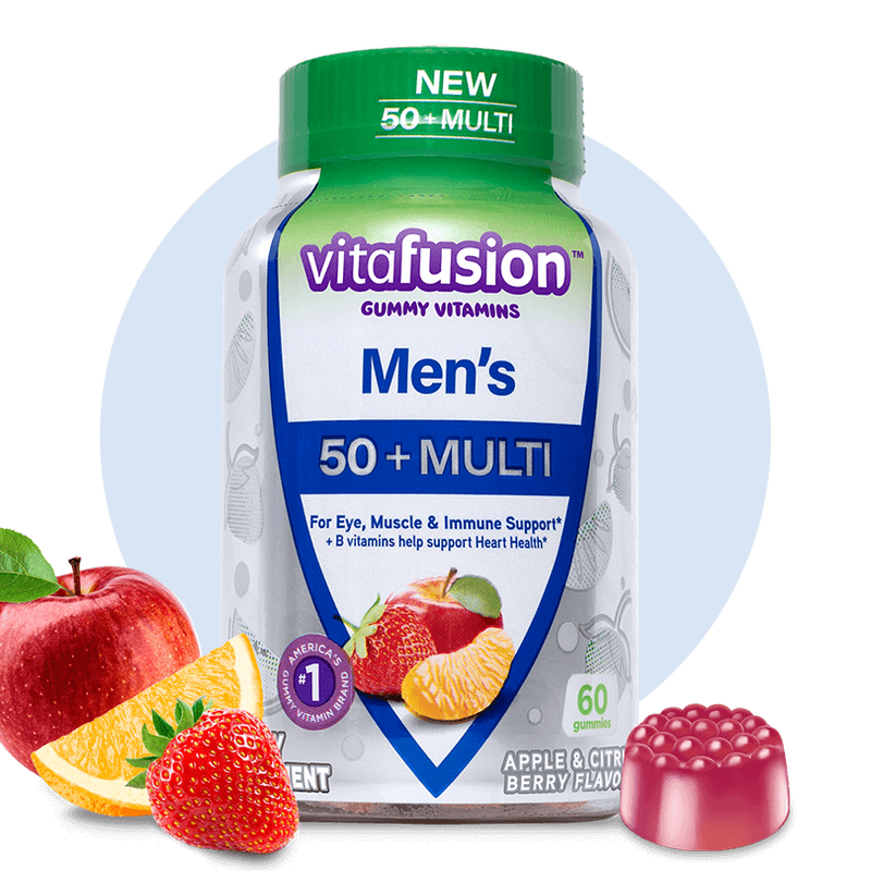 vitafusion™ Men's 50+ Multivitamin Gummy.