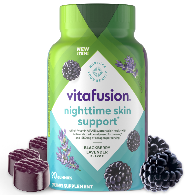 vitafusion nighttime skin support